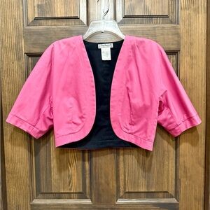 Vintage Couture Guy Laroche Pink Cropped Bolero Jacket